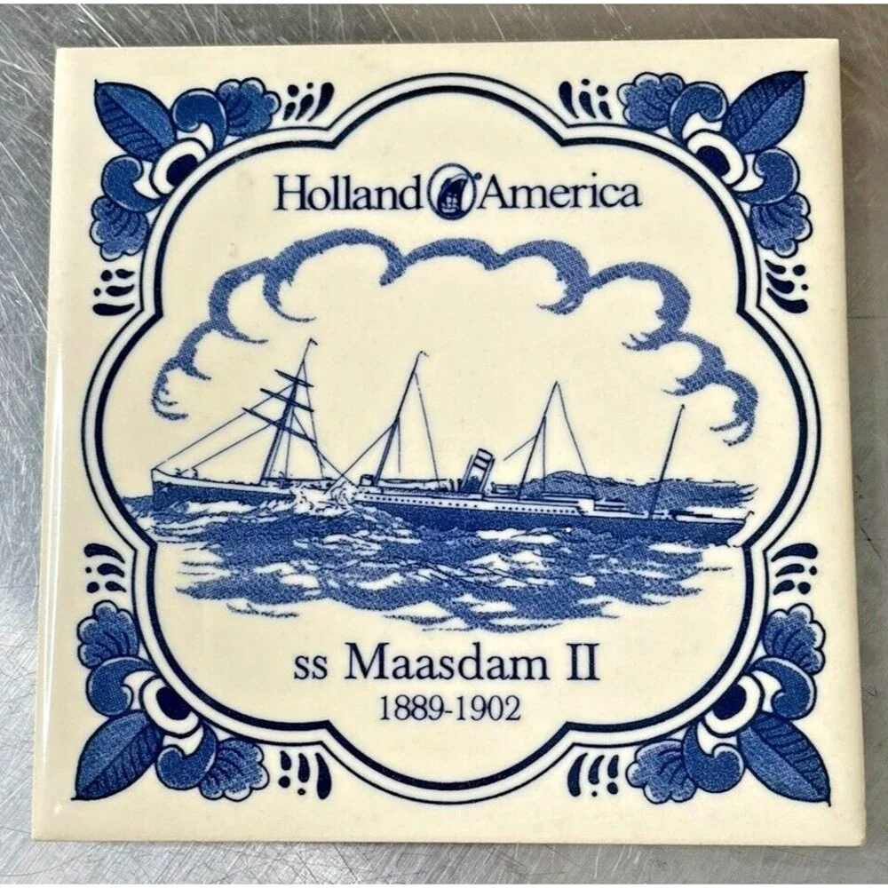 Holland America Line Deft Blue Coaster